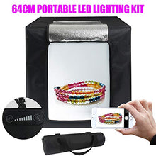 Load image into Gallery viewer, Peaceip US 23.6inx23.6in Portable Studio Adjustable Led Lighting Cube Light Box Photography Light Shooting Tent Kit With 3pvc Background Board And Carrying Case
