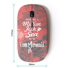 Load image into Gallery viewer, KawaiiMouse [ Optical 2.4G Wireless Mouse ] Mermaid Red Dating Motivational Love
