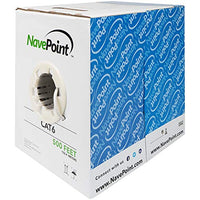 NavePoint Cat6 (CCA), 500ft, Gray, Solid Bulk Ethernet Cable, 550MHz, 23AWG 4 Pair, Unshielded Twisted Pair (UTP)