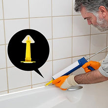 Load image into Gallery viewer, Crenics 3 Pieces Caulking Tool Kit,Yellow Silicone Sealant Finishing and Replace Removal Tool with a Caulk Nozzle
