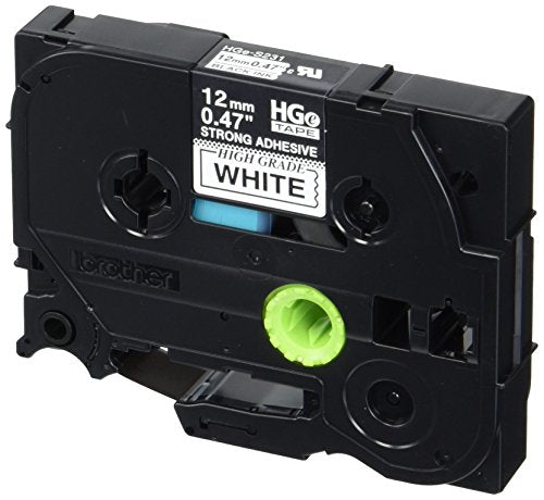 HGES2315PK Black on White Extra-Strength Adhesive Label Tape - 0.47