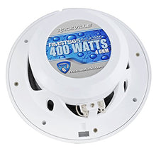 Load image into Gallery viewer, Rockville Rmsts65s Pair 6.5&quot; 800W Waterproof Marine Boat Speakers 2-Way, Silver
