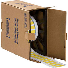 Load image into Gallery viewer, Brady PS-375-2-YL 2&quot; Width x 0.645&quot; Height, B-342 PermaSleeve Heat-Shrink Polyolefin, Yellow Wire Marking Sleeve (Pack of 1000)

