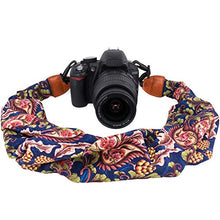 Load image into Gallery viewer, Elvam Universal Men and Women Scarf Camera Strap Belt Compatible with DSLR, SLR, Instant,Digital Camera - (Blue Forest)

