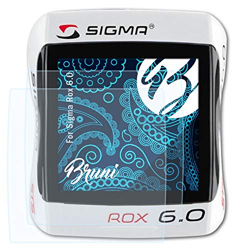 Bruni Screen Protector Compatible with Sigma Rox 6.0 Protector Film, Crystal Clear Protective Film (2X)