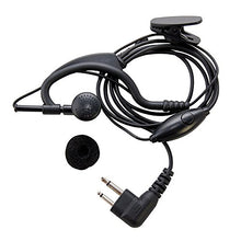 Load image into Gallery viewer, HQRP Set: 2PCS 2-Pin External Ear Loop Hands Free with Push-to-Talk Microphone for Motorola Radio Devices CP Series: CP88 CP040 CP100 CP125 CP150 CP200 CP250 CP300 Plus HQRP UV Meter
