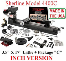 Load image into Gallery viewer, Sherline 4400C INCH 17&quot; Lathe + The C Package. (CNC Upgrade not Included but can be Purchase Separately.)
