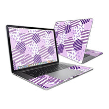 Load image into Gallery viewer, MightySkins Skin Compatible with Apple MacBook Pro 15&quot; (2019-2016) Touch Bar wrap Cover Sticker Skins Purple Pentagon
