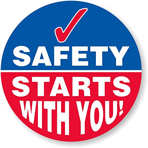 SmartSignSafety Starts with You Hard Hat Stickers | 2