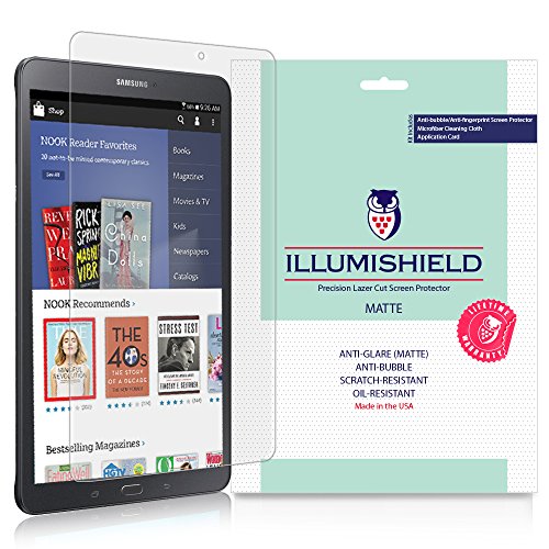 iLLumiShield Matte Screen Protector Compatible with Samsung Galaxy Tab E Nook 9.6 (2-Pack) Anti-Glare Shield Anti-Bubble and Anti-Fingerprint PET Film