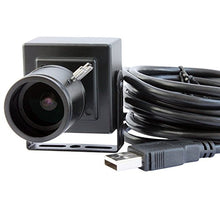 Load image into Gallery viewer, ELP 2.8-12mm Lens Varifocal Mini Box USB Camera 1.3megapixel for Linux Android Windows System
