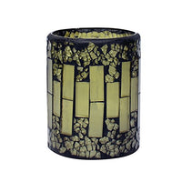 GiveU Mosaic Flameless Candle, Pillar Led Candle with Timer, 3X4, for Home Decor, Weddings, Partys and Awesome Gift