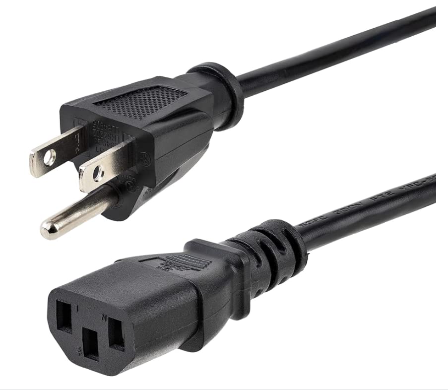 AC Power Cord Cable for LG Flatron L194WT LCD Power Supply Adapter Cord - 6ft