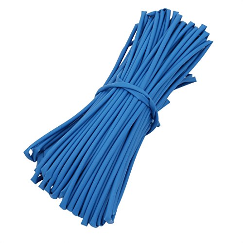 Aexit 20M Long Electrical equipment 1.5mm Inner Dia. Polyolefin Heat Shrinkable Tube Blue for Wire Repairing
