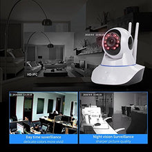 Load image into Gallery viewer, SANOXY USB-CAM_5MP-Round Round IP Webcam with Microphone and Dome Camera Pan/Tilt/Zoom Wireless IP Indoor Security Surveillance System 720p HD Night Vision, White

