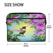 Load image into Gallery viewer, WXLIFE Bird Hummingbird Floral Flower 13 13.3 14 Inch Laptop Shoulder Messenger Bag Case Sleeve Briefcase with Handle Strap for Men Women Boys Girls
