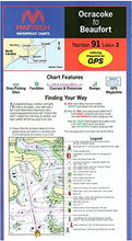 Load image into Gallery viewer, MAPTECH Waterproof Chart Ocracoke to Beaufort, NC. 2nd Edition
