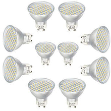 Load image into Gallery viewer, Mengjay 10x GU10 110V 4.5W 48 SMD 2835 LED spot Spotlight Energy Saving lamp Bulb Light Bulbs Cold White 6000K (Replaces 40W Halogen Lamps, 120  Radiation Angle, LED Bulbs, LED Bulbs)
