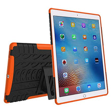 Load image into Gallery viewer, for iPad Pro 9.7 Case, Model: A1673 A1674 A1675 Protective Cover Double Layer Shockproof Armor Case Hybrid Duty Shell Anti-Slip with Kickstand for Apple iPad Pro 9.7 Inch 2016 Tablet Orange
