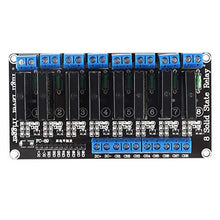 Load image into Gallery viewer, AITRIP 1PCS 8 Channel 5V Solid State Relay Module Board High Level Trigger Compatible with Arduino Uno Duemilanove MEGA2560 MEGA1280 ARM DSP PIC (1PCS)
