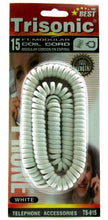 Load image into Gallery viewer, Trisonic 15 ft. Telephone Modular Coil Telephone Cables
