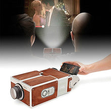 Load image into Gallery viewer, Zehui DIY 3D Projector Cardboard Mini Smartphone Projector Light Novelty Adjustable Mobile Phone Projector Portable Cinema
