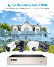 Load image into Gallery viewer, ZOSI 8 Channels Full 1080P High Definition Hybrid 4-in-1 HD TVI DVR Video Recorder CCTV Network Motion Detection for Surveillance Security Camera System Mobile Phone Monitoring Real Time Recording
