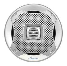 Load image into Gallery viewer, Lanzar 6.25 Inch Marine Speakers - 2 Way Water Resistant Audio Stereo Sound System with 400 Watt Power, Attachable Grills and Resin Treatment for Indoor and Outdoor Use - 1 Pair - AQ6CXS (Silver)
