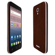 Load image into Gallery viewer, Skinomi Dark Wood Full Body Skin Compatible with Alcatel Verso (Full Coverage) TechSkin with Anti-Bubble Clear Film Screen Protector
