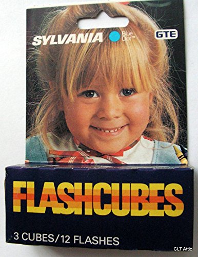 Sylvania Blue Dot FlashCubes, Flash Cubes (3 cubes,12 Total Flashes)
