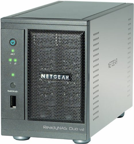 Netgear RND2000-200 ReadyNAS Duo v2 Diskless 2-Bay/USB 3.0 Network Storage for Home/SoHo Users - Latest Generation