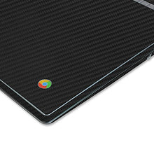 Load image into Gallery viewer, Skinomi Black Carbon Fiber Full Body Skin Compatible with Toshiba Chromebook 2 13.3 inch (2nd Gen, 2015)(Full Coverage) TechSkin Anti-Bubble Film
