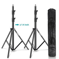 Emart Light Stand 8.5ft, Dual Spring Cushioned Adjustable Photo Video Lighting Stand, Heavy Duty Aluminum Construction with Carrying Bag for Photography and Studio Equipment (2 Pack)