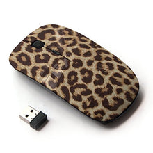 Load image into Gallery viewer, KawaiiMouse [ Optical 2.4G Wireless Mouse ] Cheetah Golden Brown Animal Pattern
