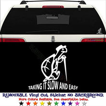 Load image into Gallery viewer, Slow And Easy Old Turtle Retirement REMOVABLE Vinyl Decal Sticker For Laptop Tablet Helmet Windows Wall Decor Car Truck Motorcycle - Size (15 Inch / 38 Cm Wide) - Color (Matte White)
