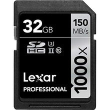 Load image into Gallery viewer, Lexar 32GB Professional 1000x SDHC Class 10 UHS-II Memory Card 2-Pack Bundle with Microfiber Cloth
