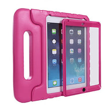Load image into Gallery viewer, HDE Case for iPad Air 2 - Kids Shockproof Bumper Hard Cover Handle Stand with Built in Screen Protector for Apple iPad Air 2 - 2014 Release 2nd Generation (Hot Pink)
