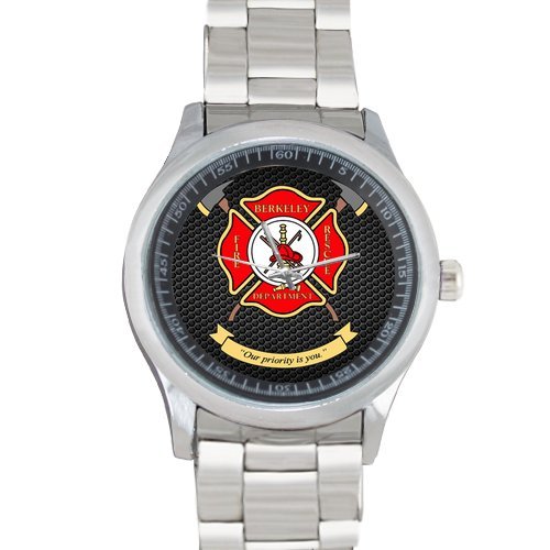 Cool United States Fire Department Metal Watch 100% stainless steel