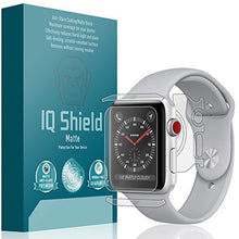 Load image into Gallery viewer, IQ Shield Matte Full Body Skin Compatible with Apple Watch Series 3 (38mm)(Nike+ S3) + Anti-Glare (Full Coverage) Screen Protector and Anti-Bubble Film
