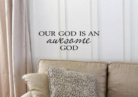 Our God is an awesome God Decal Matte Black Decor Decal Skin Sticker Laptop