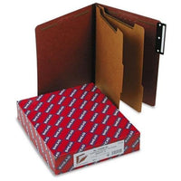 Smead Pressboard Classification Folders with Dividers FOLDER,PSBD,6SEC,1/3C,LTR (Pack of2)
