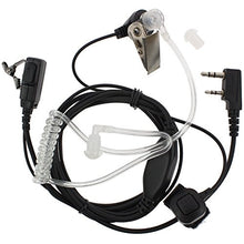 Load image into Gallery viewer, Tenq Covert Acoustic Tube Earpiece Headset Mic with Finger PTT for Kenwood Radio Tk3118 Tk3130 Tk3131 Tk3160 Tk3170 Tk3173 Etc 2pin

