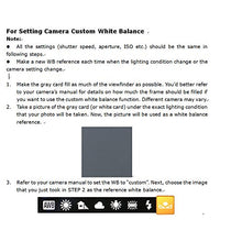 Load image into Gallery viewer, JJC 10&quot; x 8&quot; PVC White Balance Card Set for Achieving Perfect Color Balance in Your Photos - Including an 18% Neutral Grey Card, a White Card and a Black Card
