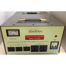 Load image into Gallery viewer, Simran 10,000 Watt 110 Volt - 220/240 Volt Voltage Regulator with Built-in Voltage Transformer Converter, AR-10000
