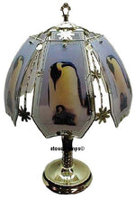 Load image into Gallery viewer, Penguin Touch Lamp With Polished Brass Finish
