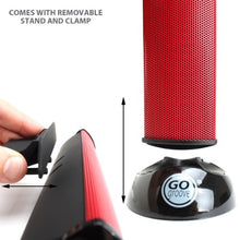 Load image into Gallery viewer, GOgroove SonaVERSE USB Speakers for Laptop Computer - USB Powered Mini Sound Bar with Clip-On Portable External Speaker Design for Monitor, One Cable for Digital Audio Input and Power (Red)
