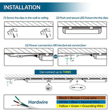 Load image into Gallery viewer, Barrina LED Shop Light Fixture 8ft, T8, 72W 9000lm 5000K, Clear Cover, V Shape, Daylight White, Tube Light, Hight Output, Bulbs for Garage, Warehouse, Plug and Play (Pack of 6)
