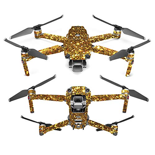 MightySkins Skin Compatible with DJI Mavic 2 Pro or Zoom - Gold Dazzle | Protective, Durable, and Unique Vinyl Decal wrap Cover | Easy to Apply, Remove, and Change Styles | Made in The USA