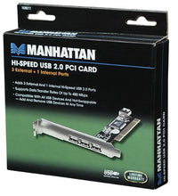 Load image into Gallery viewer, Hi-Speed USB PCI Card, 3 External + 1 Internal Ports
