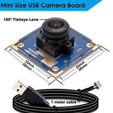 Load image into Gallery viewer, SVPRO 2MP USB Camera Module Fisheye Lens 180 Degree Camera Board Free Driver UVC Web Camera 1080P 30fps, 480P 100fps for Computer Support Android Linux Windows Mac OS
